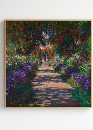 Claude Monet “Pathway in Monet's Garden at Giverny" (1902) Art Print. No Border
