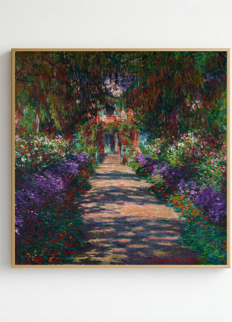 Claude Monet “Pathway in Monet's Garden at Giverny" (1902) Art Print. No Border