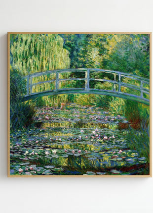 Claude Monet “Water Lilies and Japanese Bridge” (1899) Art Print. No Border. Unframed