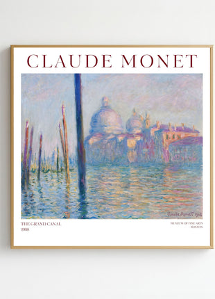 Claude Monet “Le Grand Canal” (1908) — Impressionist Venice Canal Art Print. Unframed
