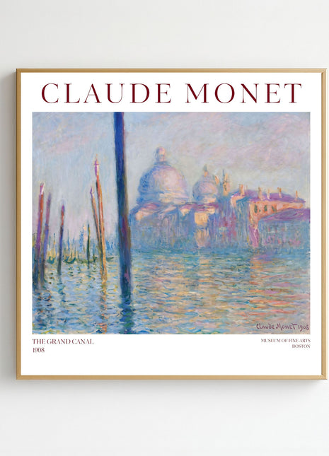 Claude Monet “Le Grand Canal” (1908) — Impressionist Venice Canal Art Print. Unframed
