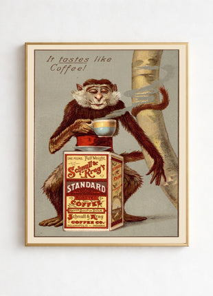 It taste like coffee! Schnull & Kreg's Standard Roasted Coffee Vintage Advertisement Unframed Poster