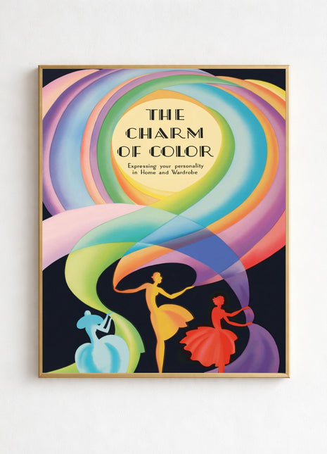 “The Charm of Color” (1928) unframed advertising poster by Marie Josephine Carr