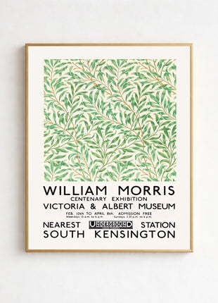 William Morris “Willow Bough” (1887) Exhibition Poster