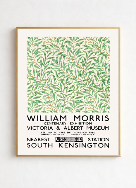 William Morris “Willow Bough” (1887) Exhibition Poster