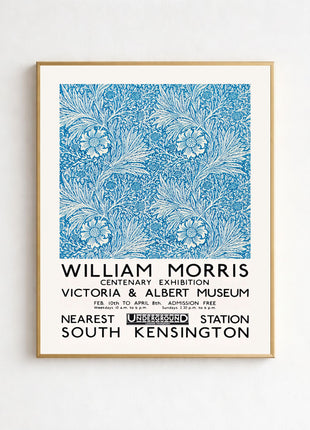 William Morris “Blue Marigold” (1875) Unframed Exhibition Poster