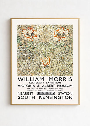 William Morris “Honeysuckle” (1876) Unframed Exhibition Poster