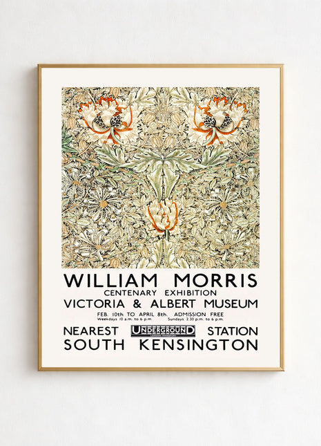 William Morris “Honeysuckle” (1876) Unframed Exhibition Poster