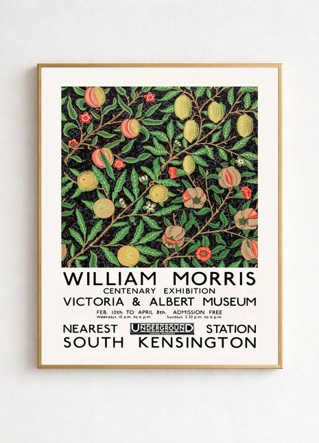 William Morris “Fruit Pattern” (1862) Unframed Exhibition Poster