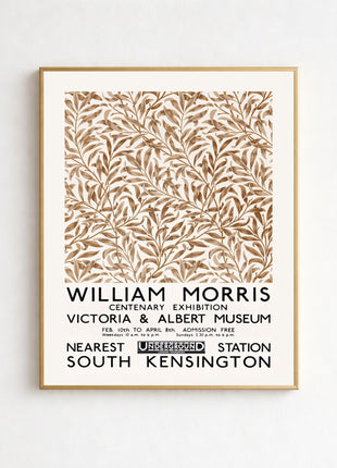 William Morris “Willow Cream” (1887) Unframed Exhibition Poster