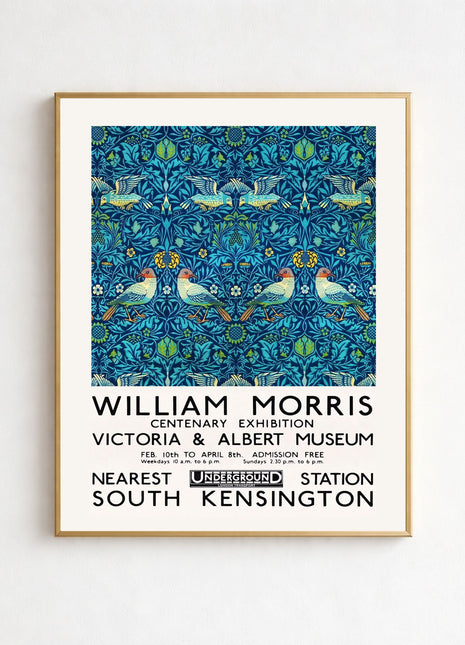 William Morris “Birds” (1878) Unframed Exhibition Poster