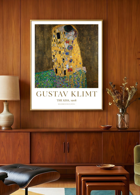 Gustav Klimt  "The Kiss" (1908) — Iconic Gold Art Print. Unframed