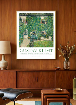 Gustav Klimt "Forester’s House in Weissenbach II – Garden" (1914) — Verdant Garden Landscape Art Print. Unframed