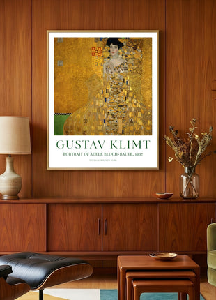 Gustav Klimt "Portrait of Adele Bloch-Bauer I" (1907) — Iconic Gold Portrait Art Print. Unframed