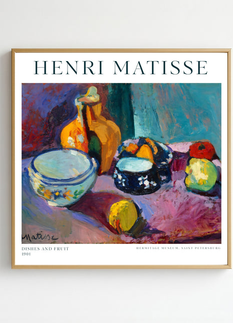 Henri Matisse “Dishes and Fruit” (1901) Still Life Art Print. Unframed