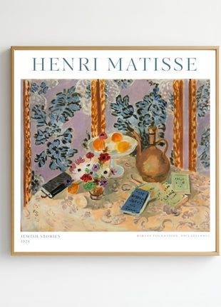 Henri Matisse “Jewish Stories" (1924) – Colorful Fauvist Still Life Art Print. Unframed