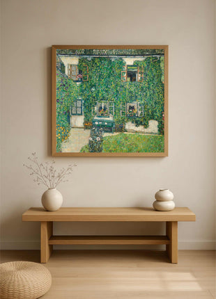 Gustav Klimt "Forester’s House in Weissenbach II - Garden" (1914) — Verdant Garden Landscape Art Print. No Border. Unframed
