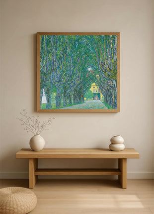 Gustav Klimt "Avenue in the Park of Schloss Kammer" (1912) — Tree-Lined Landscape Art Print. No Border. Unframed
