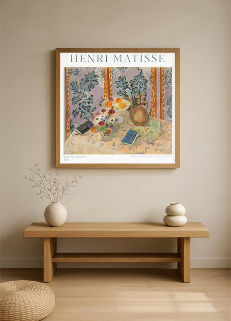 Henri Matisse “Jewish Stories" (1924) – Colorful Fauvist Still Life Art Print. Unframed