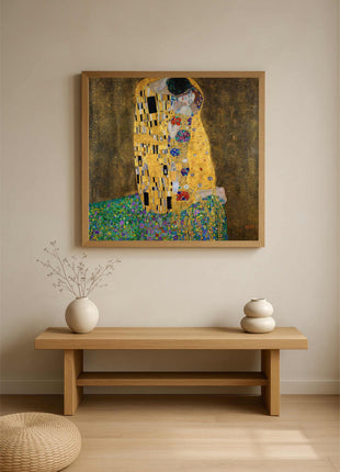 Gustav Klimt  "The Kiss" (1908) — Iconic Gold Art Print. No Border. Unframed