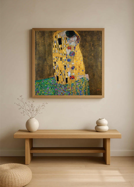Gustav Klimt  "The Kiss" (1908) — Iconic Gold Art Print. No Border. Unframed