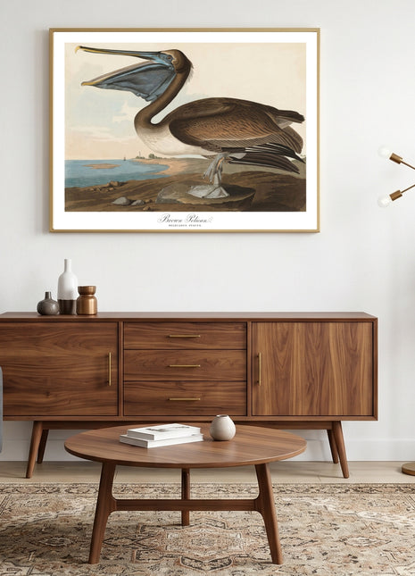 Brown Pelican Vintage Print — From John James Audubon’s Birds of America (1827–1838). Unframed