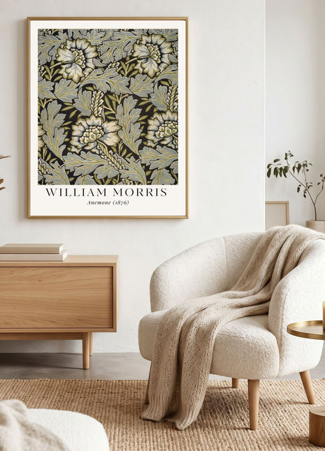 William Morris “Anemone" (1876) Arts & Crafts Unframed Poster