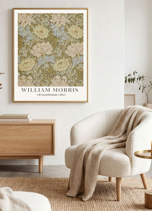 William Morris “Chrysanthemum" (1882) Arts & Crafts Unframed Poster