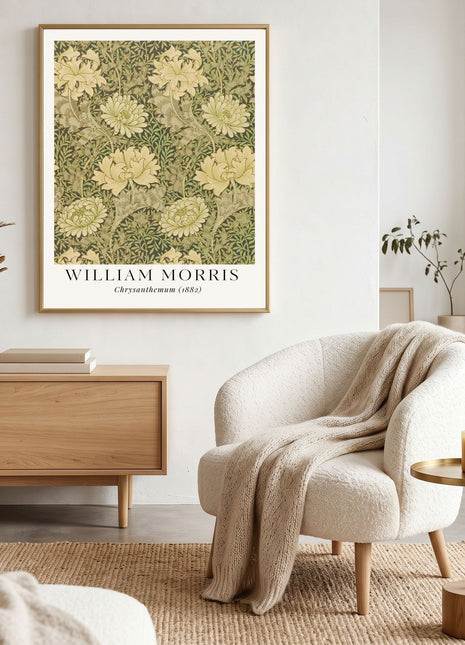 William Morris “Chrysanthemum” (1882) Arts & Crafts Unframed Poster