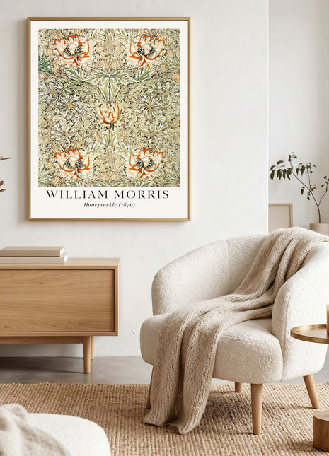 William Morris “Honeysuckle" (1876) Arts & Crafts Unframed Poster