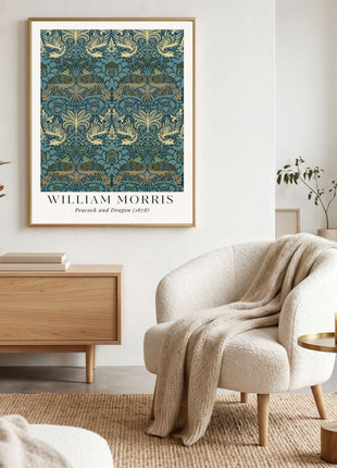 William Morris “Peacock and Dragon" (1878) Arts & Crafts Unframed Poster