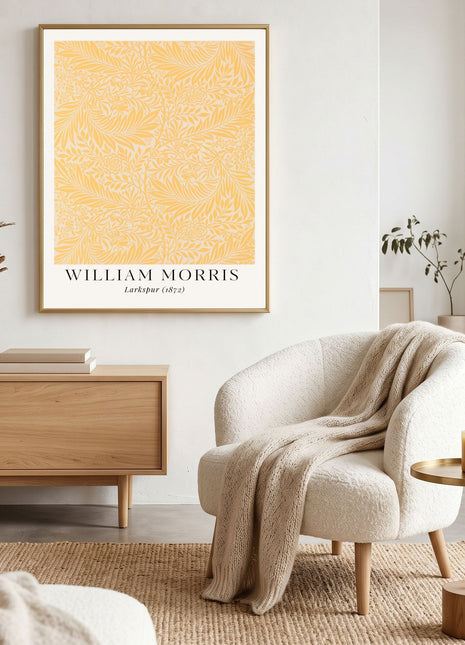 William Morris “Larkspur" (1872) Arts & Crafts Unframed Poster