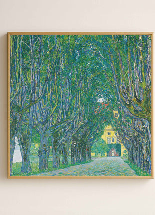Gustav Klimt "Avenue in the Park of Schloss Kammer" (1912) — Tree-Lined Landscape Art Print. No Border. Unframed