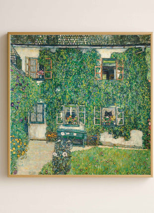Gustav Klimt "Forester’s House in Weissenbach II - Garden" (1914) — Verdant Garden Landscape Art Print. No Border. Unframed