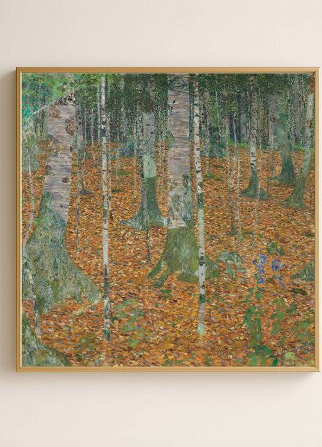 Gustav Klimt "Birch Forest" (1903) — Serene Woodland Landscape Art Print. No Border. Unframed