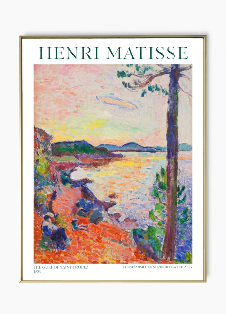 Henri Matisse “The Gulf of Saint-Tropez” (1904) – Early Fauvist Seascape, Mediterranean Coastal View