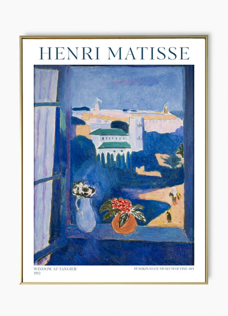 Henri Matisse “Window at Tangier” (1912) – Fauvist Interior, Moroccan View, Vintage Art Print. Unframed