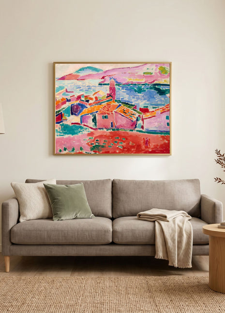 “View of Collioure” (1905) – Henri Matisse Fauvist Seaside Landscape Print. No Border. Unframed