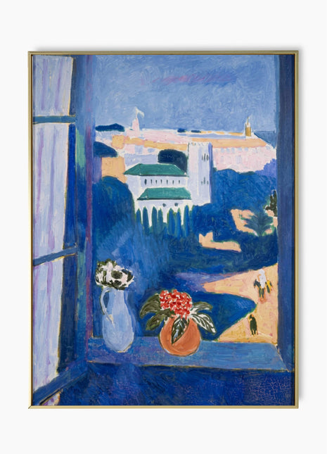 Henri Matisse “Window at Tangier” (1912) – Fauvist Interior, Moroccan View, Vintage Art Print ,  No Border. Unframed