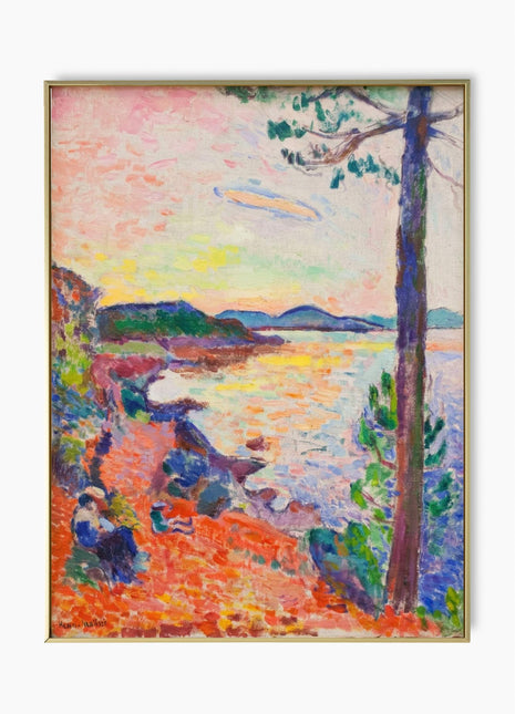 Henri Matisse “The Gulf of Saint Tropez” (1904) – Early Fauvist Seascape, Mediterranean Coastal View, No Border. Unframed