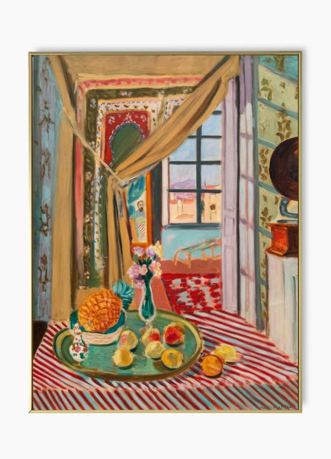 Henri Matisse “Interior with Phonograph” (1924) – Colorful Fauvist Interior, Vintage Art Print, No border. Unframed