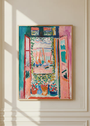 Henri Matisse “The Open Window, Collioure” (1905) – Iconic Fauvist Seascape, French Harbor View, No border. Unframed