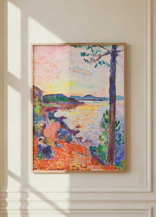 Henri Matisse “The Gulf of Saint Tropez” (1904) – Early Fauvist Seascape, Mediterranean Coastal View, No Border. Unframed