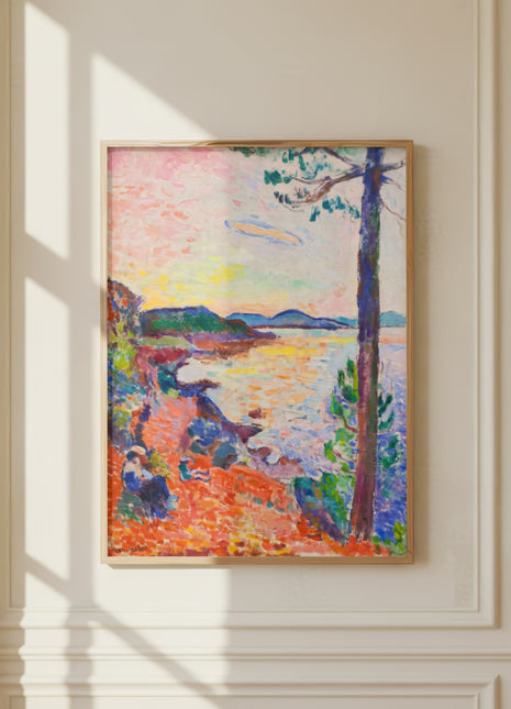 Henri Matisse “The Gulf of Saint Tropez” (1904) – Early Fauvist Seascape, Mediterranean Coastal View, No Border. Unframed
