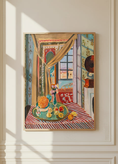 Henri Matisse “Interior with Phonograph” (1924) – Colorful Fauvist Interior, Vintage Art Print, No border. Unframed