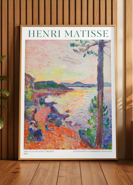 Henri Matisse “The Gulf of Saint-Tropez” (1904) – Early Fauvist Seascape, Mediterranean Coastal View