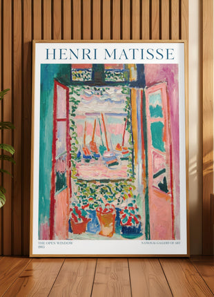 Henri Matisse “The Open Window, Collioure” (1905) – Iconic Fauvist Seascape, French Harbor View. Unframed