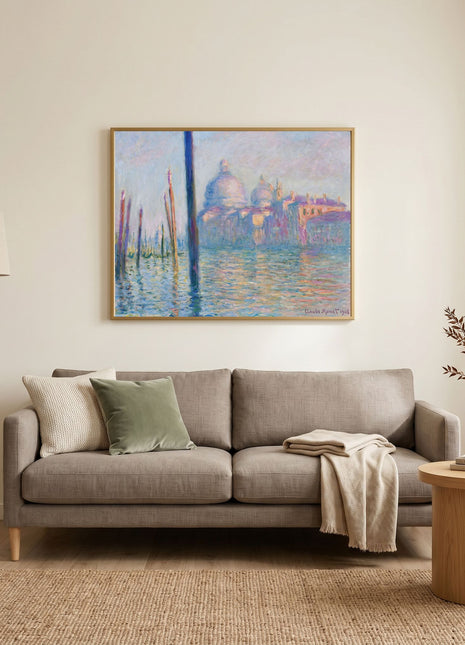 “The Grand Canal” (1908) – Claude Monet Venice Print, Impressionist Wall Art. Unframed