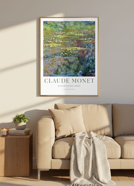 Claude Monet “Water Lilies” (1904) Art Print. Unframed