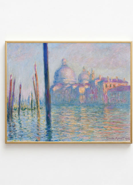 “The Grand Canal” (1908) – Claude Monet Venice Print, Impressionist Wall Art. Unframed